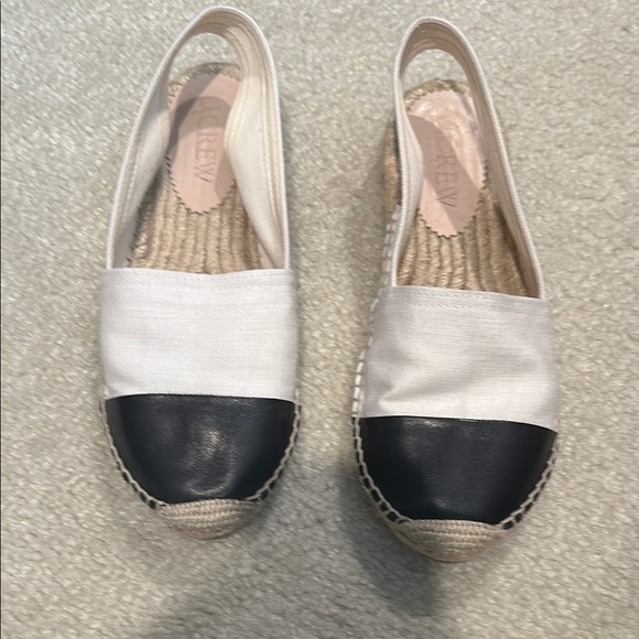 J. Crew Women's Black and White Espadrilles - Picture 1 of 2